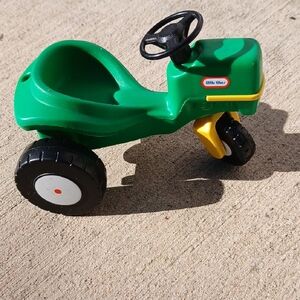 Vintage Little Tikes Green Tractor Dollhouse Size